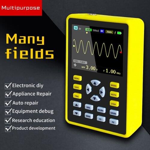 5012H 2.4" LCD Display Screen Handheld Portable Digital Mini Oscilloscope with 100MHz Bandwidth and 500MS/s Sampling Rate