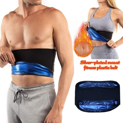 Sauna Waist Trimmer Belly Wrap Men Women Sport Sweat Band Abdominal Trainer Weight Loss Body Shaper Tummy Control Slimming Belt