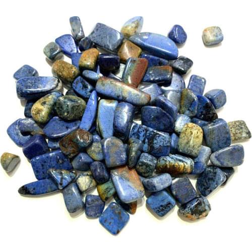 Drop Shipping 100g 4 Size Natural Dumortierite Quartz Polished Crystal Gravel Rock Specimen Natural Stone Crystal