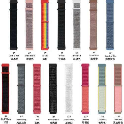 LYKRY 2021 Smart Watch Nylon Strap 20mm 22mm For Samsung Gear S3 Frontier 42/46 mm GT2 3 For Huawei Watchband For P8 plus Y20