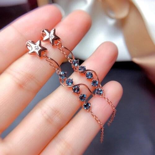 Topaz Earring 925 Sterling Silver 100% Natural and Real Topaz Earring For Anniversary