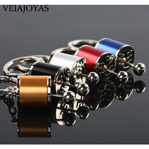 Six Speed Removable Transmission Keychains Mini Car Truck Gear Shift Gearshift Knob Gearbox Zinc Alloy Keyring Key Chain Keyfob