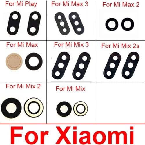 Rear Glass Lens For Xiaomi Mi Mix 2 2s 3 Main Back Camera Lens Glass Material With Sticker Phone Replacement Parts Accessory