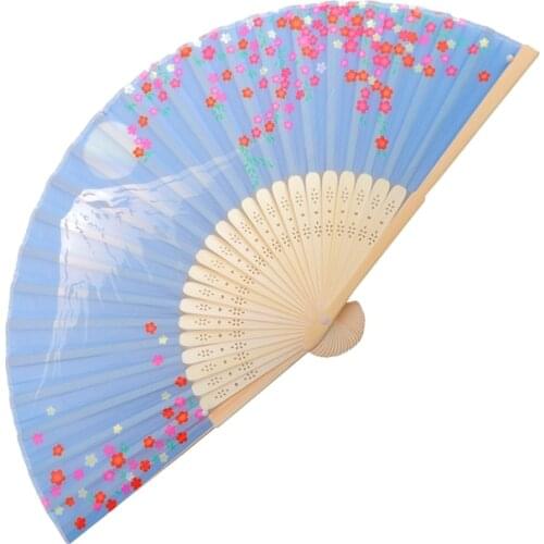 Ladies Hand Fan Japanese Folding Fans Wedding Decoration Party Dance Accessories Home Ornaments