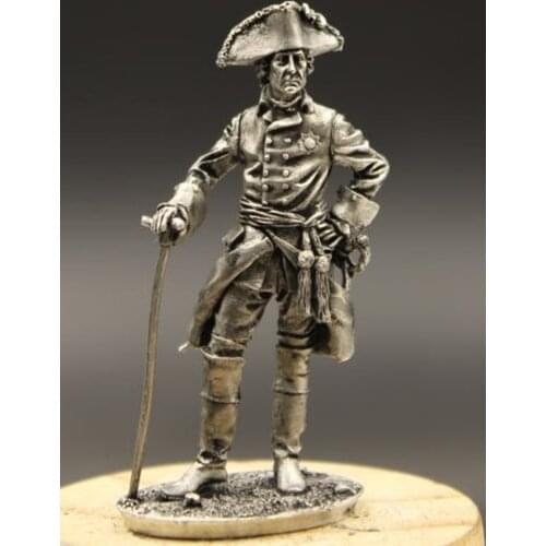 1/32 54mm Frederick The Great Tin Metal Modern Soldier Figurines Model Seven Years' War King Of Prussia Home Decoration Gifts