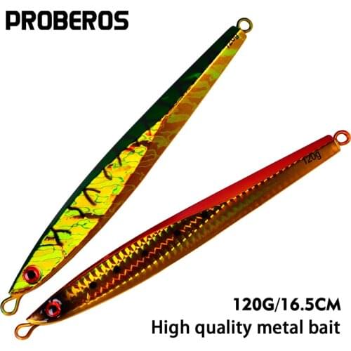 1pcs Metal Lure Fishing Bait 120G Lead Fish Metal Jig Fishing Lure with Ise Nepal Hooks Artificial Hard Bait Jigging Lure