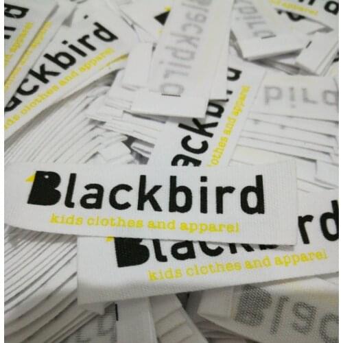 1000pcs labels for clothes customized cotton garment labels clothing tags printed sewing label sewing tag CPL-001S