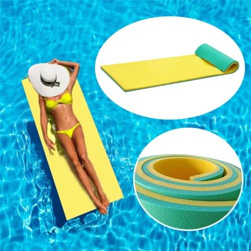 2/3 Layer Pool Float Blanket Water Floating Pad Smooth Soft Comfortable Water Float Mat For Sunbathing Water Sports Picnics