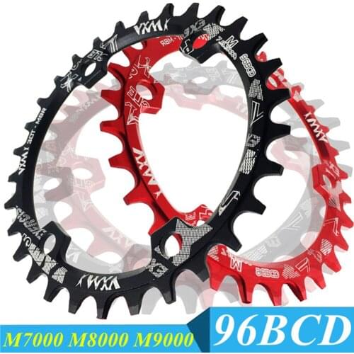 2021 MTB 96BCD Positive Negative Chain Ring 32T 34T 36T Crankset Single Tooth Plate Narrow Wide Chain Wheel MTB Bike