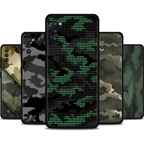 Case For Samsung A51 A71 A21s A21 A12 A11 A02s A02 A01 A91 A72 A52 A42 A41 A32 A31 TPU Coque Camouflage Pattern Camo Military