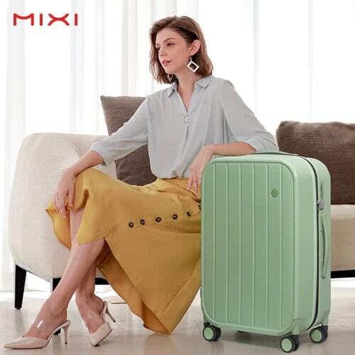 Mixi Women Travel Luggage KOL Carry On Suitcase Men Business Travel Bag Hardside PC Spinner Rolling Wheels TSA Customs Lock