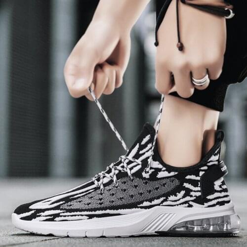 Informales knitting sapato 39 trainers comfortable mesh mens spring for shoes male leisure 2020 Fashionable men black casual on