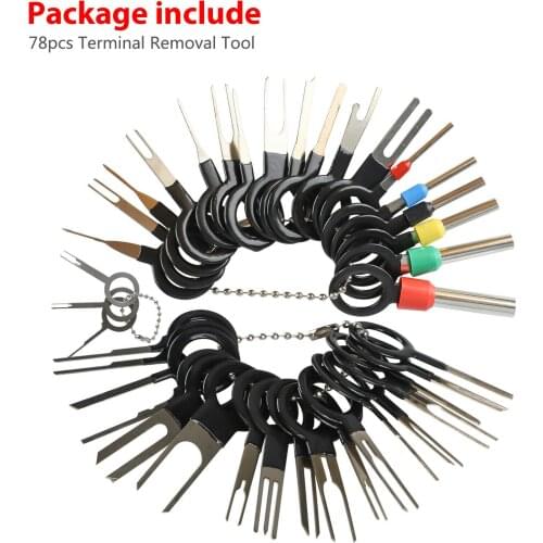 Wiring Wire Terminal Removal Tools 78PCS Needle ejector Pin Connector Disassembly High Quality Other Automotive Hand Tools