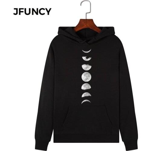 JFUNCY 2020 New Print Women Hoodie Long Sleeve Autumn Pullover Female Hooded Sweatshirt Woman Casual Hoodies Sportwear