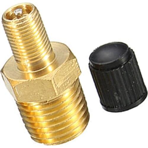 New 1/4 Inch NPT Solid Nickel Plated Brass Air Compressor Tank Fill Valve 6.35mm Male NPT Standard Thread Core Rated To 2g00psi