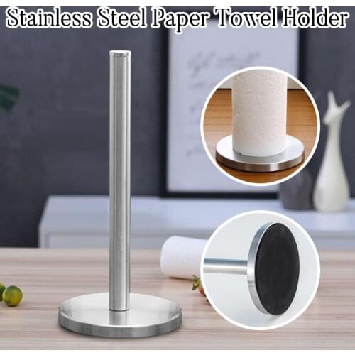 Kitchen Roll Paper Accessory Wall Mount Toilet Paper Holder Stainless Steel Bathroom tissue towel accessories rack holders#25