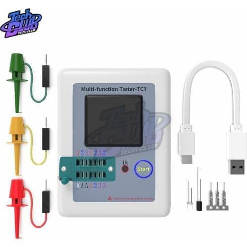 LCR-TC1 TC1 Colorful Display Multifunctional TFT Backlight Transistor ESR Tester For Diode Triode Capacitor Resistor Transistor
