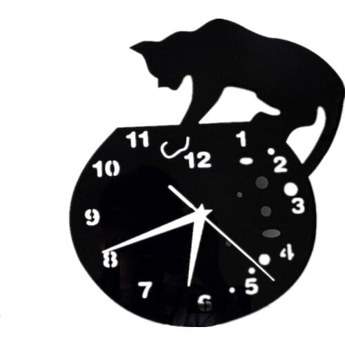 2019 real sale wall clock acrylic mirror 3d large decorative stickers clocks reloj de pared horloge murale living room quartz