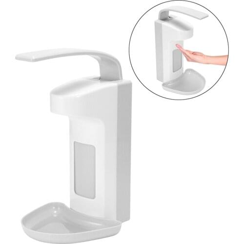 Wall Mounted Soap Dispenser Gel Sanitizer Shower Elbow Press Pump for Bathroom