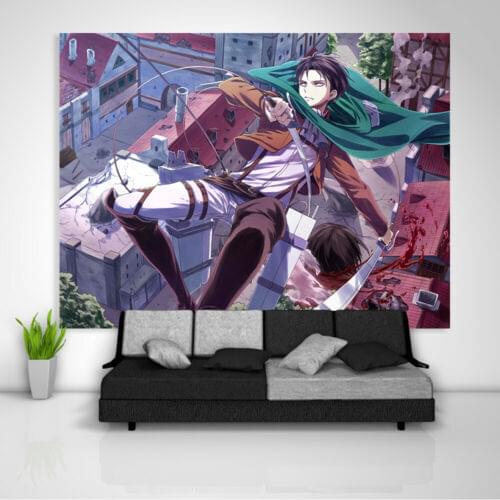Attack On Titan Tapestry Art Wall Hanging Home Decor