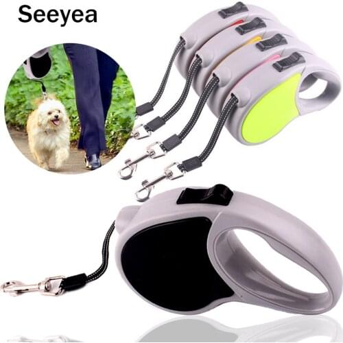 Nylon Retractable Dog Rope Collar And Belt Small And Medium Sized Pet Dog Traction Belt Binding Running Training Pet Supplies