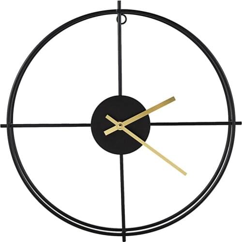 Stylish Silent Wall Clock, Living Room Wall Clock, Simple Wall Clock, Hollow Wall Clock, Home Decoration, Office Wall Clock, Bla