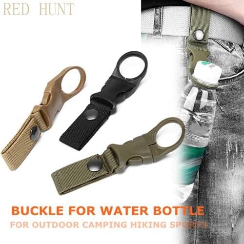 Tactical Nylon Belt Military Nylon Ribbon Webbing Buckle Key Hook Army Survival Hunting Climbing D-Ring Key Water Bottle Holde