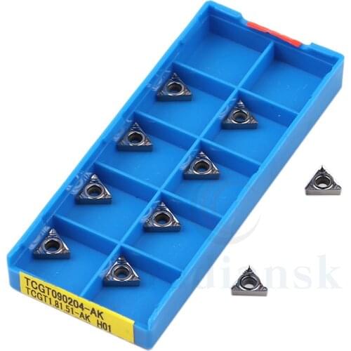 TCGT090202 TCGT090204 AK H01 Cemented carbide Aluminum turning tool milling insert CNC Lathe Tool Inserts Aluminum Processing
