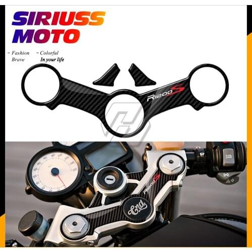 3D Carbon-look Upper Triple Yoke Defender Case for BMW Motorrad R1200S 2006-2010