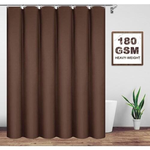 VCVCOO Shower Curtain 180CM Waterproof Bathroom Partition Curtain Coffee Polyester Moisture-proof Multi-size Shower Curtains