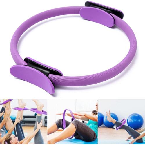 Yoga Pilates Circle Magic Ring Wrap Slimming Body Building Training Gym Workout with Ball Elastic Band Exercise Equipment
