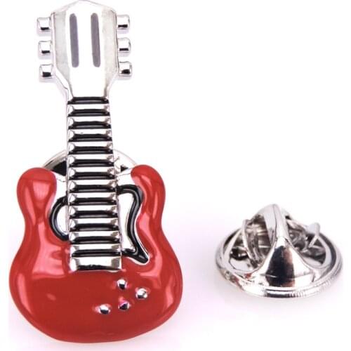 High quality Lapel Pin Red Violin Brooch mens suit shirt Lapel Badge Brooch Pin mens jewelry gift music Lapel Brooch Pin