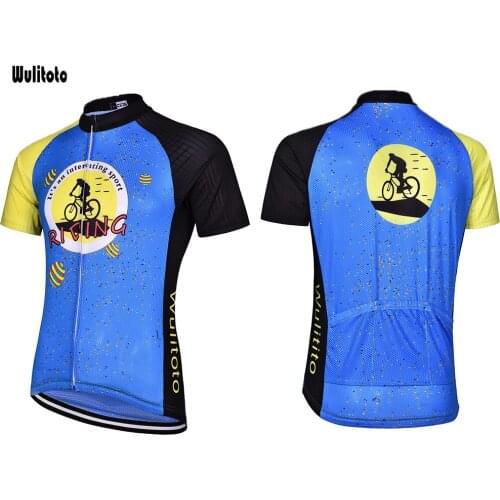 WULITOTO 2021New Short sleeve Bike MTB Cycling Jersey T-Shirt Bicycle Top Shirt For Men