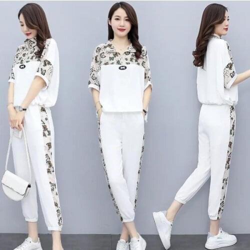 Women Tracksuit Two Piece Set Zipper Turtleneck Long Sleeve Sweatshirt Crop Top Casual Pants Sportswear