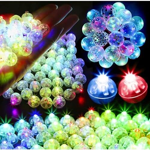 10PCS Mini Ball Balloon Light Bulbs Glowing Balloon Bar Party Wedding Holiday Decoration Lights