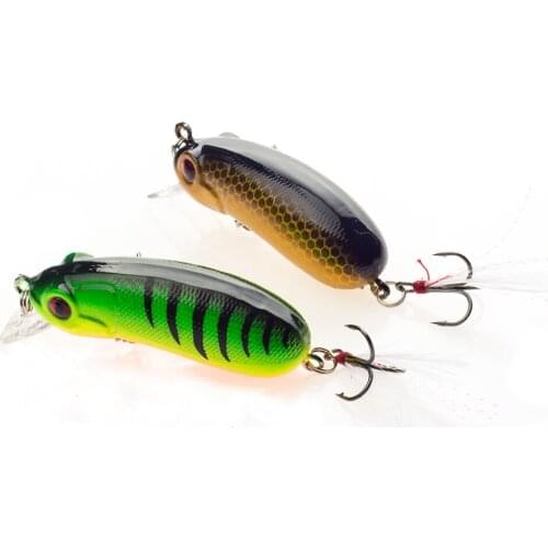 2PCS/Lot SEALURER New Minnow Fishing Lure 6cm 10.1g High Quality Floathing Lure Hard Bait Plastic Fishing Tackle Crankbait