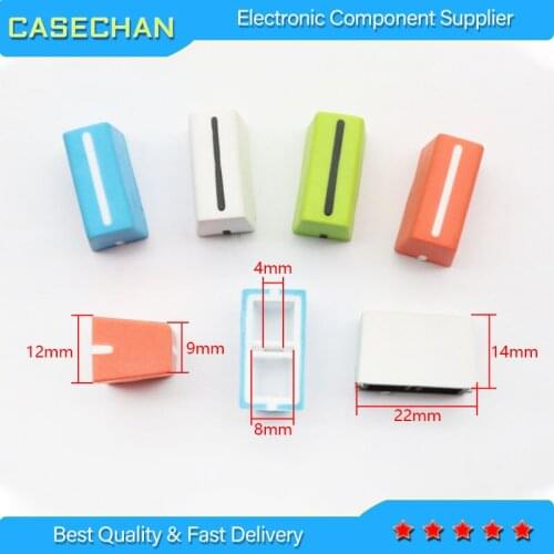 20pcs for RANE TTM-54 56 57 61 62 68 vertical potentiometer faders knobs caps / horizontal Push fader knob cap soft knob cap