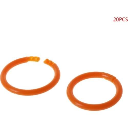 20x Creative Plastic Circle Multi-Functional Loose Leaf Ring Binder Hoop For DIY Photo Scrapbook Album Book Office 1XCE