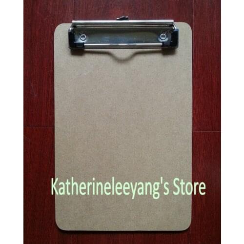 A5 MDF clipboard Wooden file clip board menu clipboard with plate clip writing pad office supplies