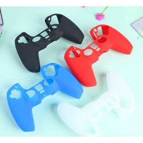 Electronic Machine Accessories Leather Texture Silicone Case Cover for PlayStation 5 PS5 Wireless Controller
