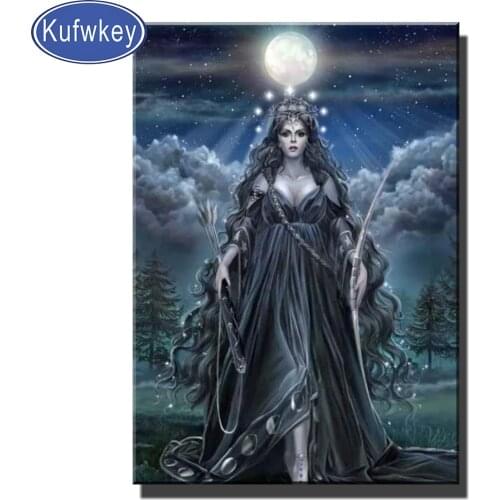 Diamond Embroidery Darkness Woman diamond painting Full Square/Round drill 5d diamond embroidery Vicious Queen 3d cross stitch