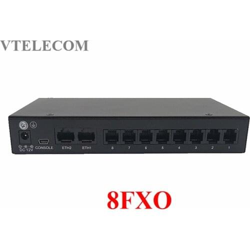 Anterisk 8 FXO gateway/ Analog VOIP FXO Gateway with 8 FXO Ports for call center