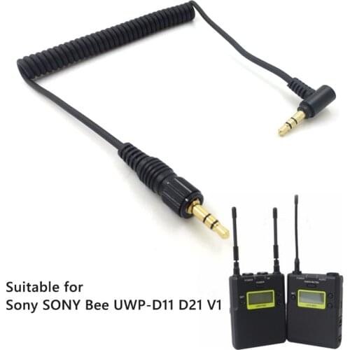 3.5mm TRS Audio Plug Cable for Sony UWP-D11 D21 V1 Speaker Sound Recording Cable Professional Recording Microphone Accessories