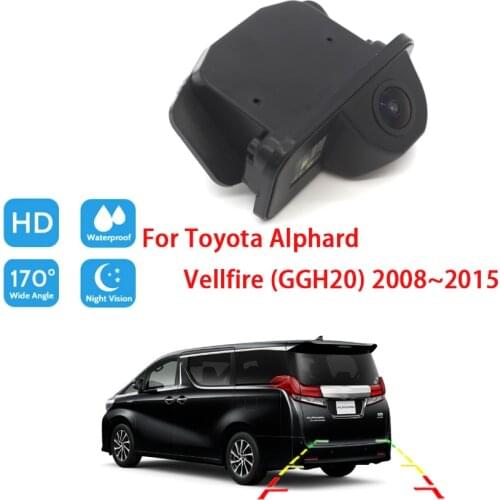 Car Rear View Reverse Camera For Toyota Alphard Vellfire (GGH20) 2008 ~ 2015 CCD Full HD Night Vision BackUp Parking Camera