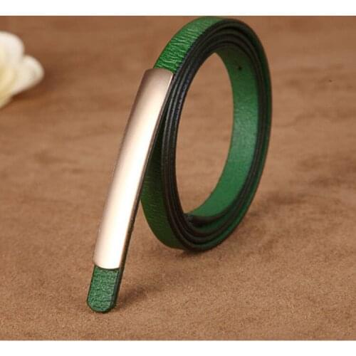 Free Shipping Exquisite Fashion Style Women Belts Cow Genuine Leather High Grade Quality Alloy Buckle New Desgin