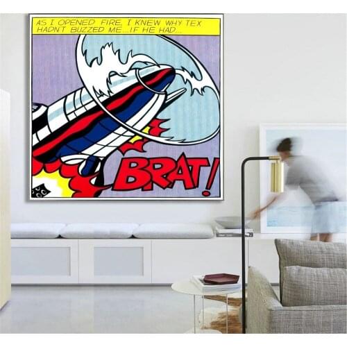 Brat Pop Art Comic On Sale Poster Wall Painting Living Room Abstract Canvas Art Pictures For Home Decor No Frame