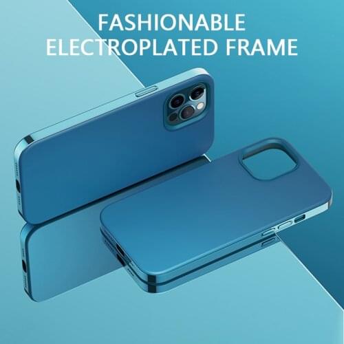 Luxury Shockproof Camera Lens Protection TPU Plating Mobile Phone Case For iPhone 12 Pro Max Cellphone Back Cover Fundas Coque