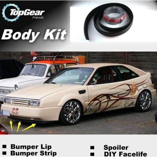 Bumper Lip Deflector Lips For Volkswagen VW Corrado Front Spoiler Skirt For TopGear Friends to Tuning / Body Kit / Strip