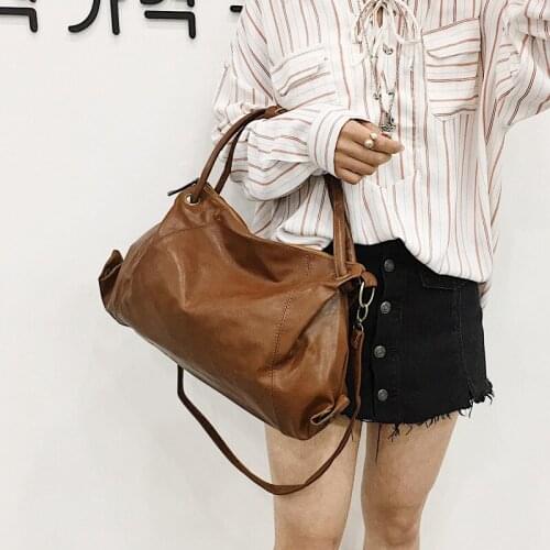 Retro Top Handle Bags Designer Skew Leisure Dumpling Bag Women Soft Leather Shoulder Bag Large Capacity Crossbody Bags for 2021
