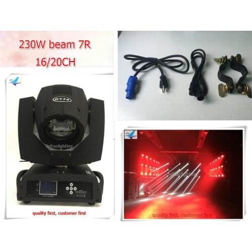 E-(10/lot) 230W 7R Beam Moving Head Stage Theatre Lighting